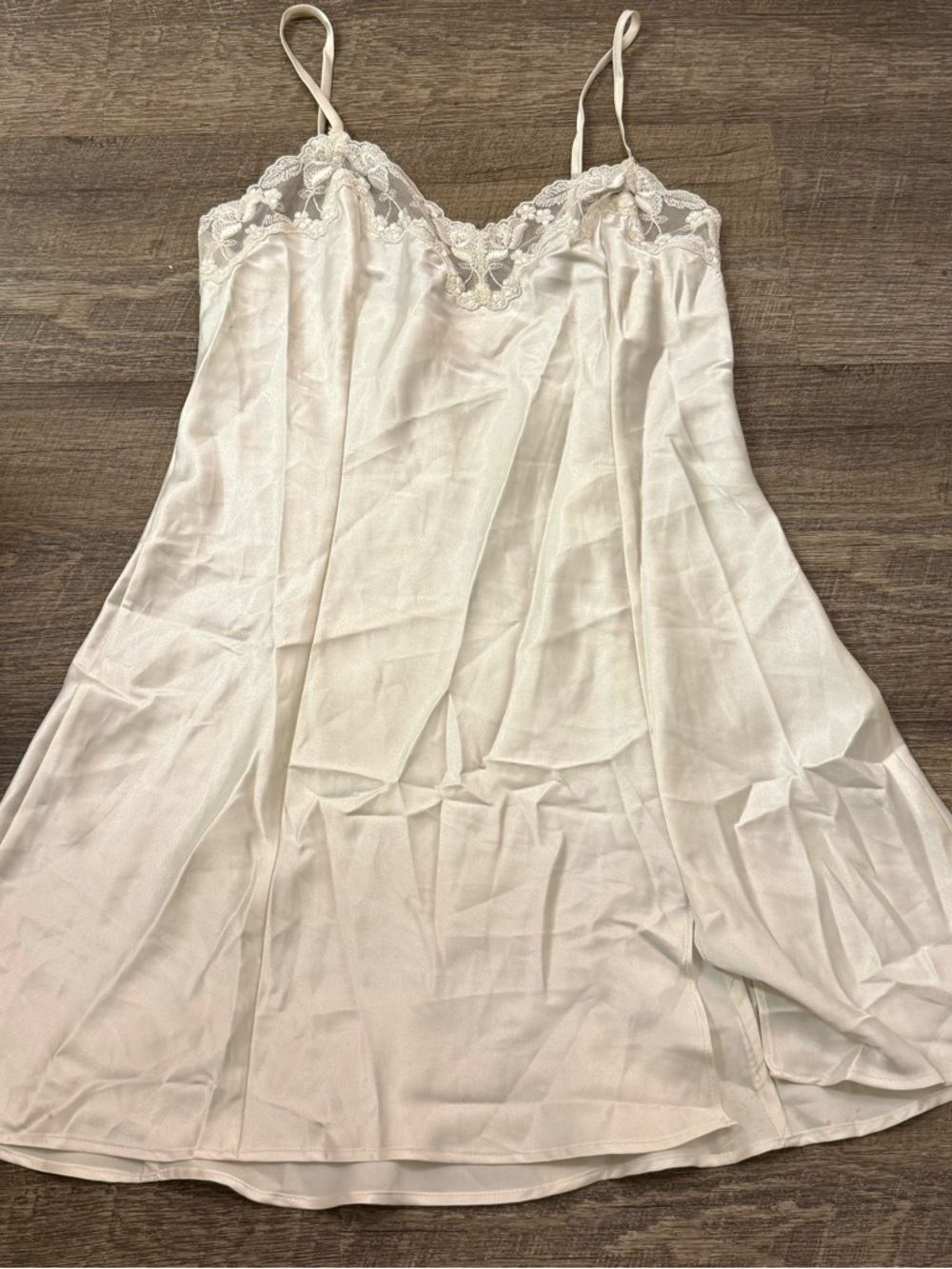 Victoria's Secret Ivory Lace-Trim Slip